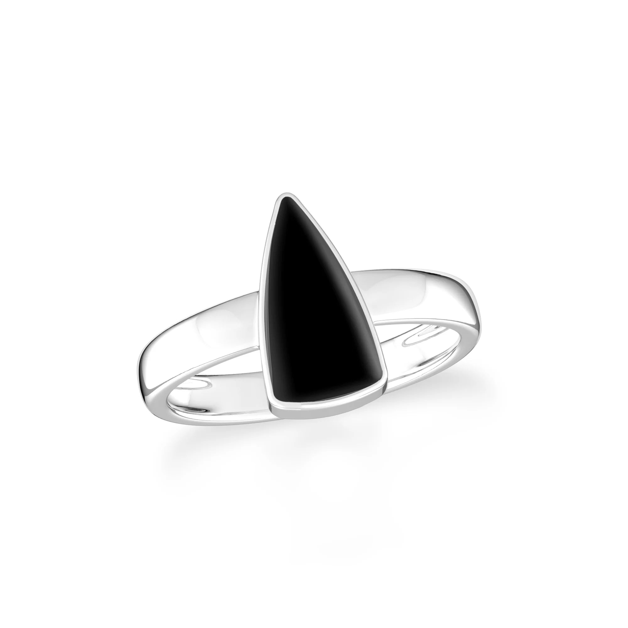 black-onyx bezel-set ring
