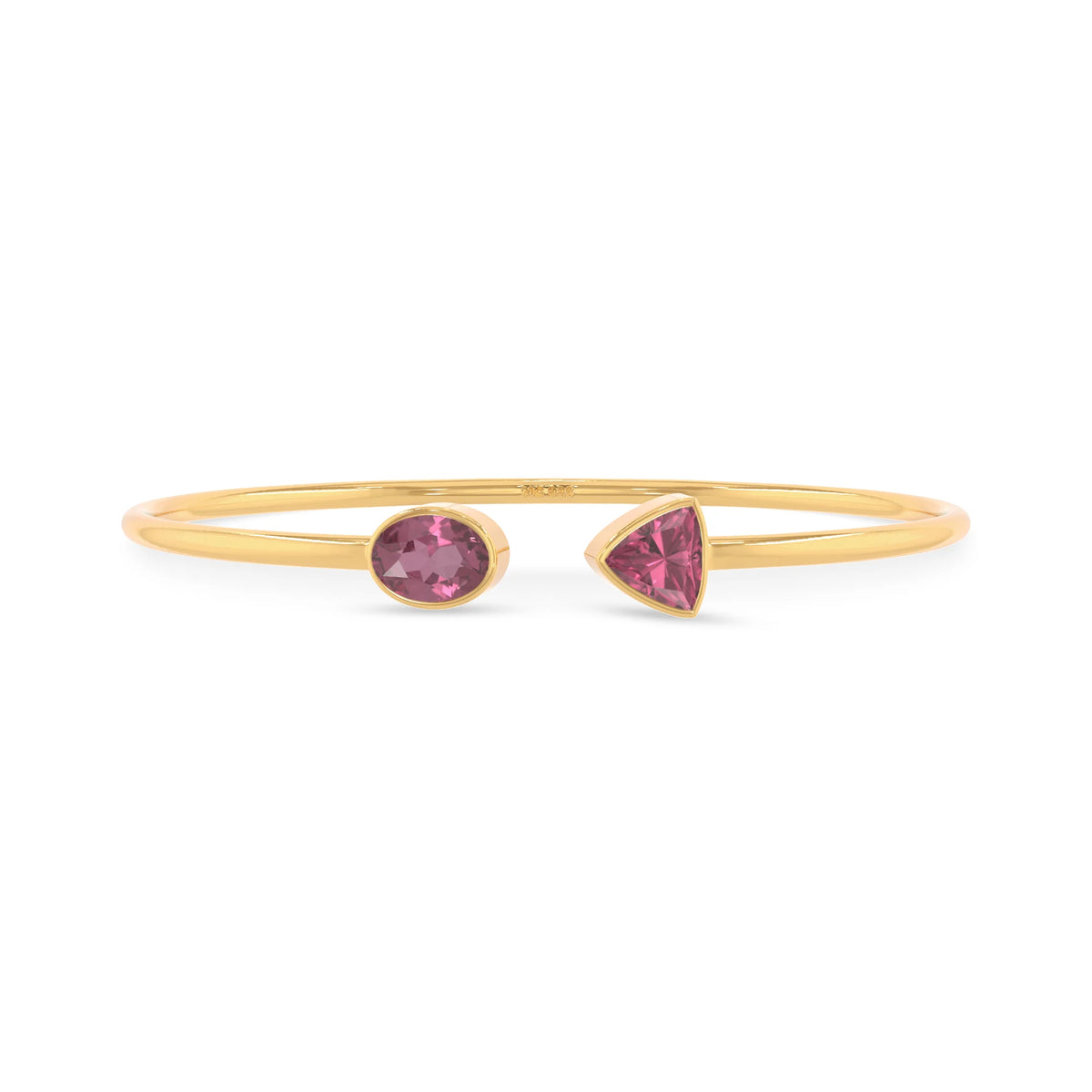 pink tourmaline cut bracelet