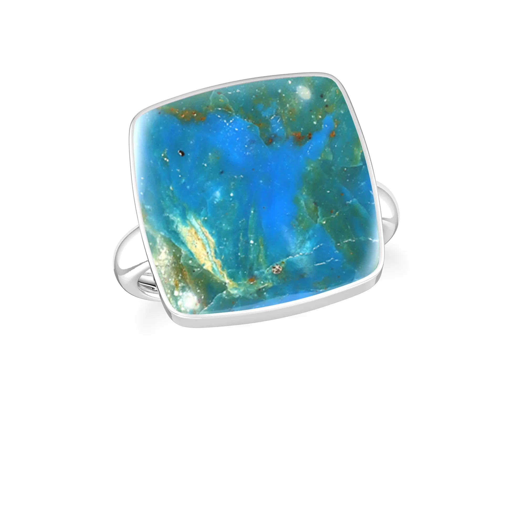 peruvian-opal bezel-set ring
