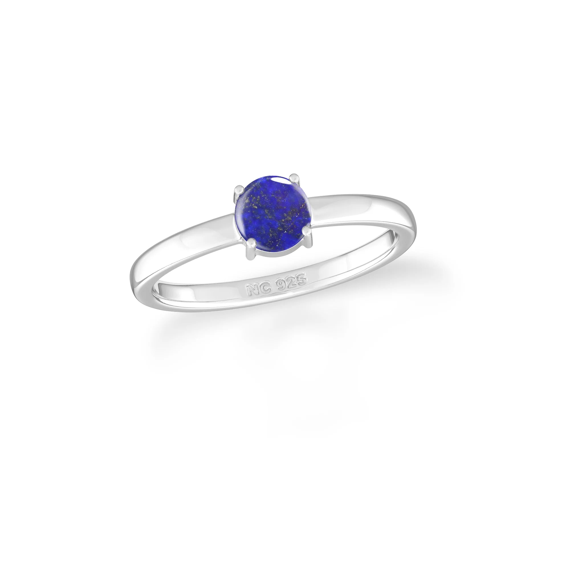 london blue topaz stackable prong-set ring