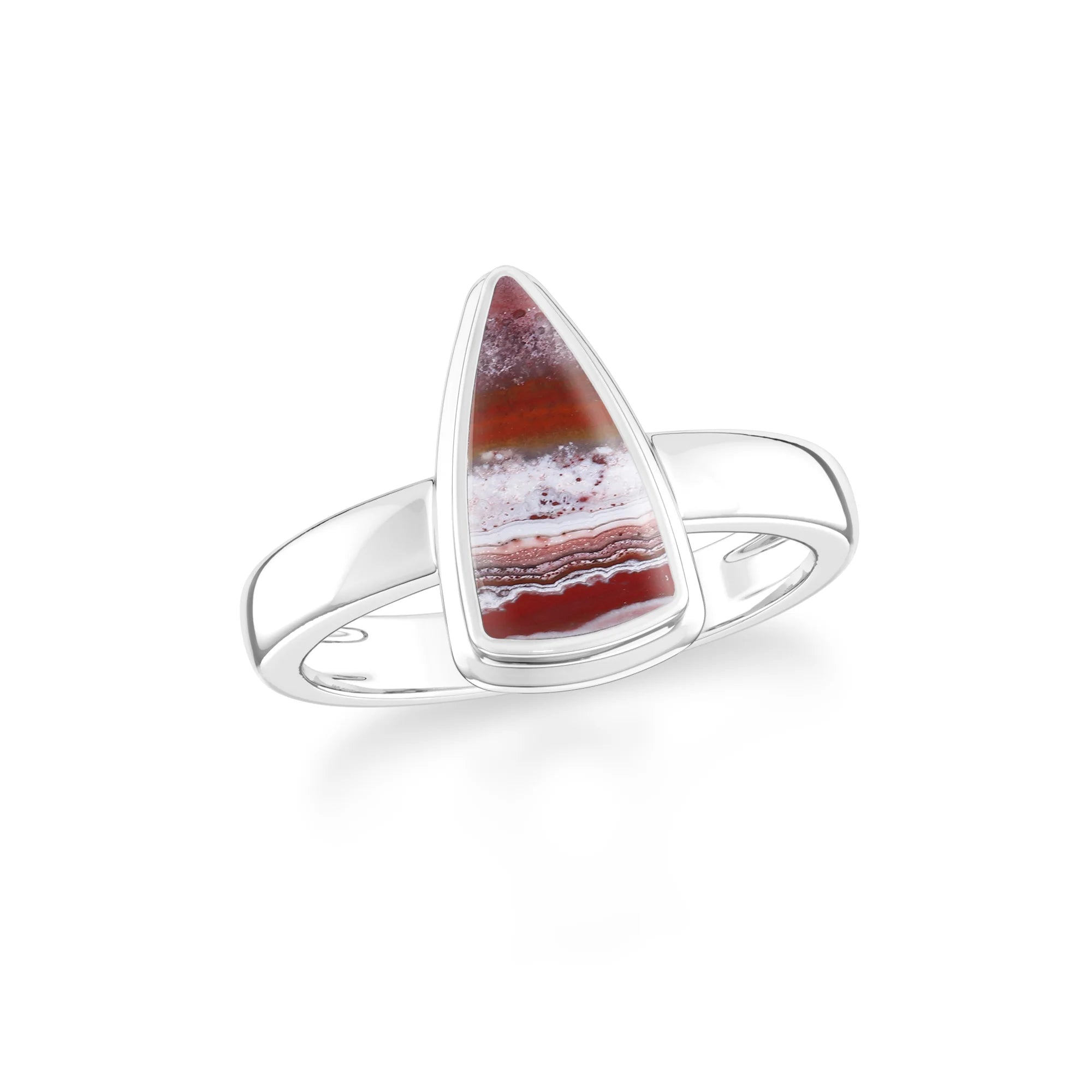 crazy-lace-agate bezel-set ring