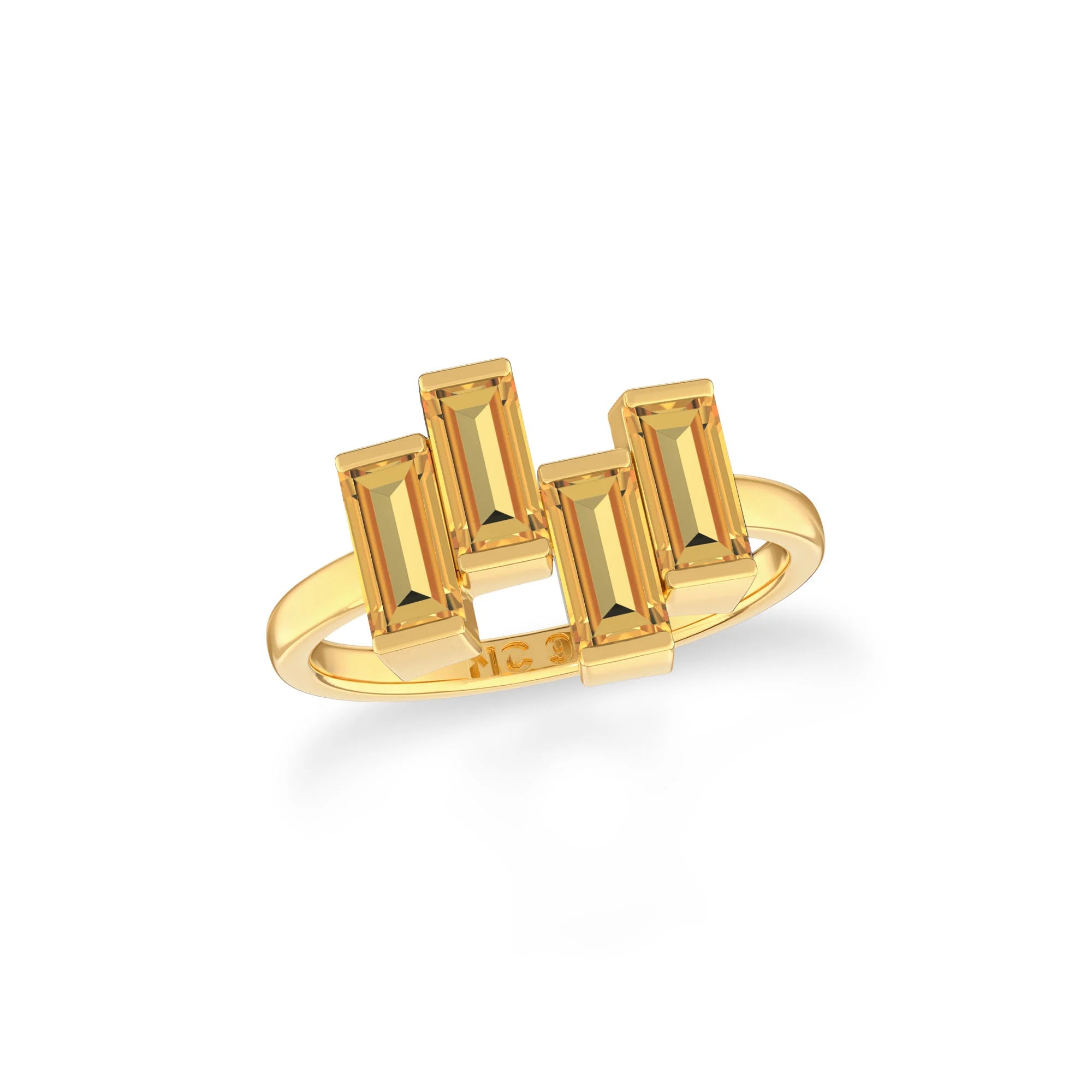 natural citrine ring