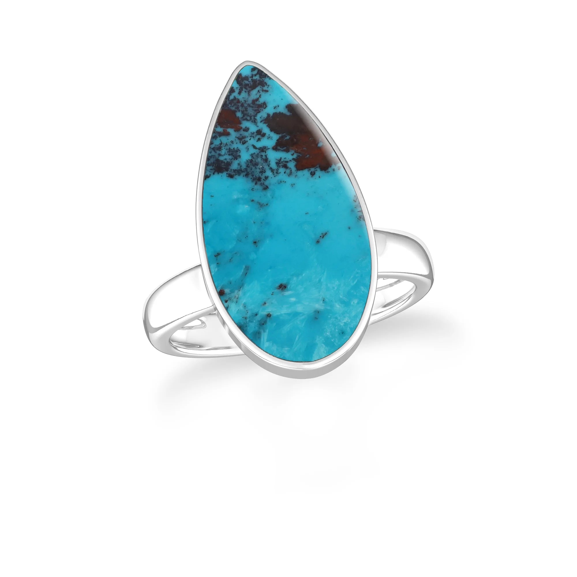 shattuckite bezel-set ring