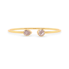 rose quartz cut bracelet