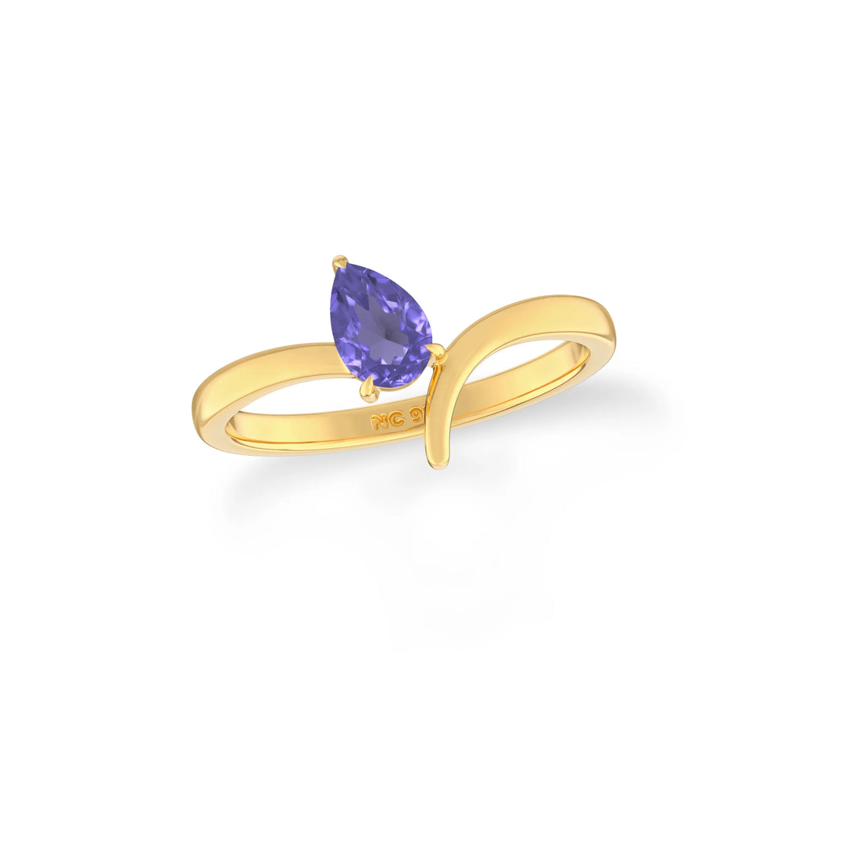 natural rainbow moonstone ring for women in 18k gold vermeil