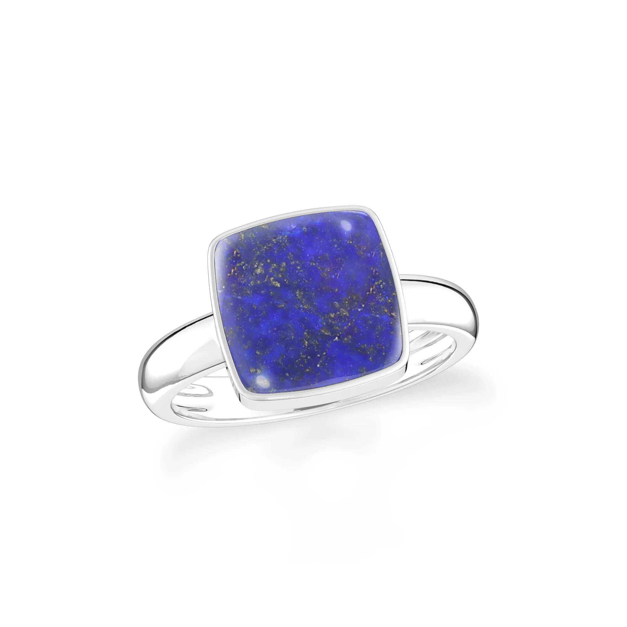 lapis-lazuli bezel-set ring