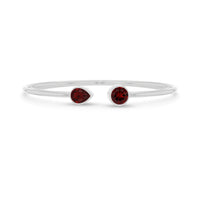 garnet cut bracelet