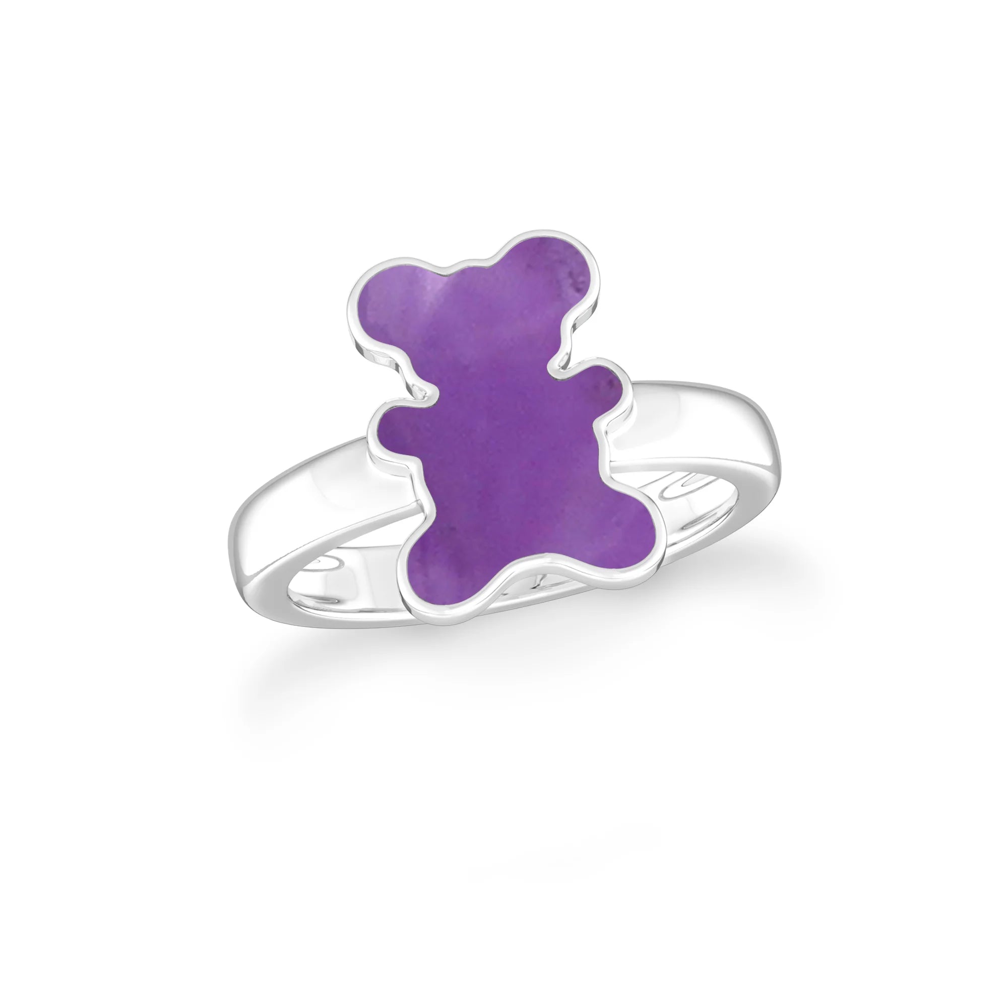 amethyst bezel-set ring