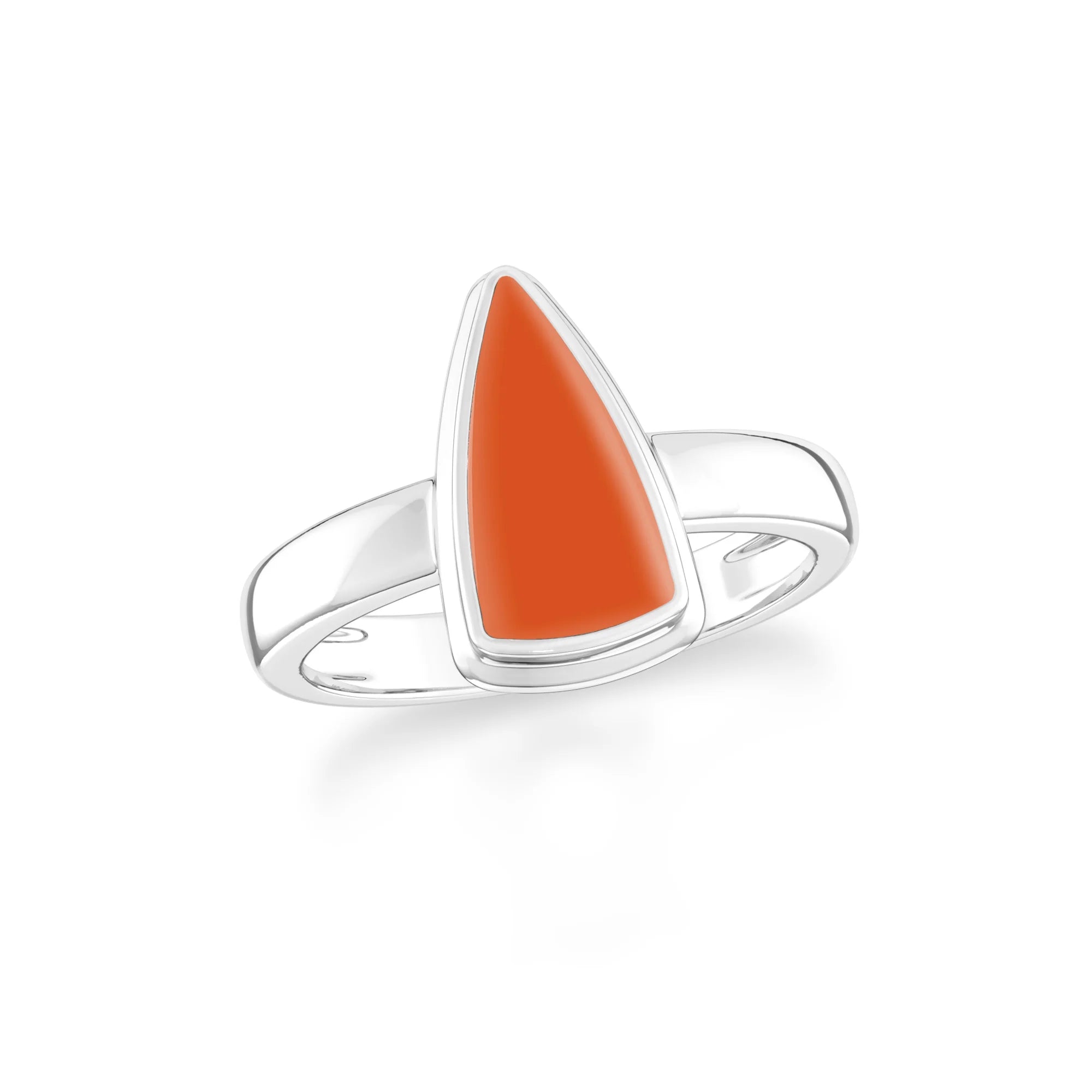 carnelian bezel-set ring