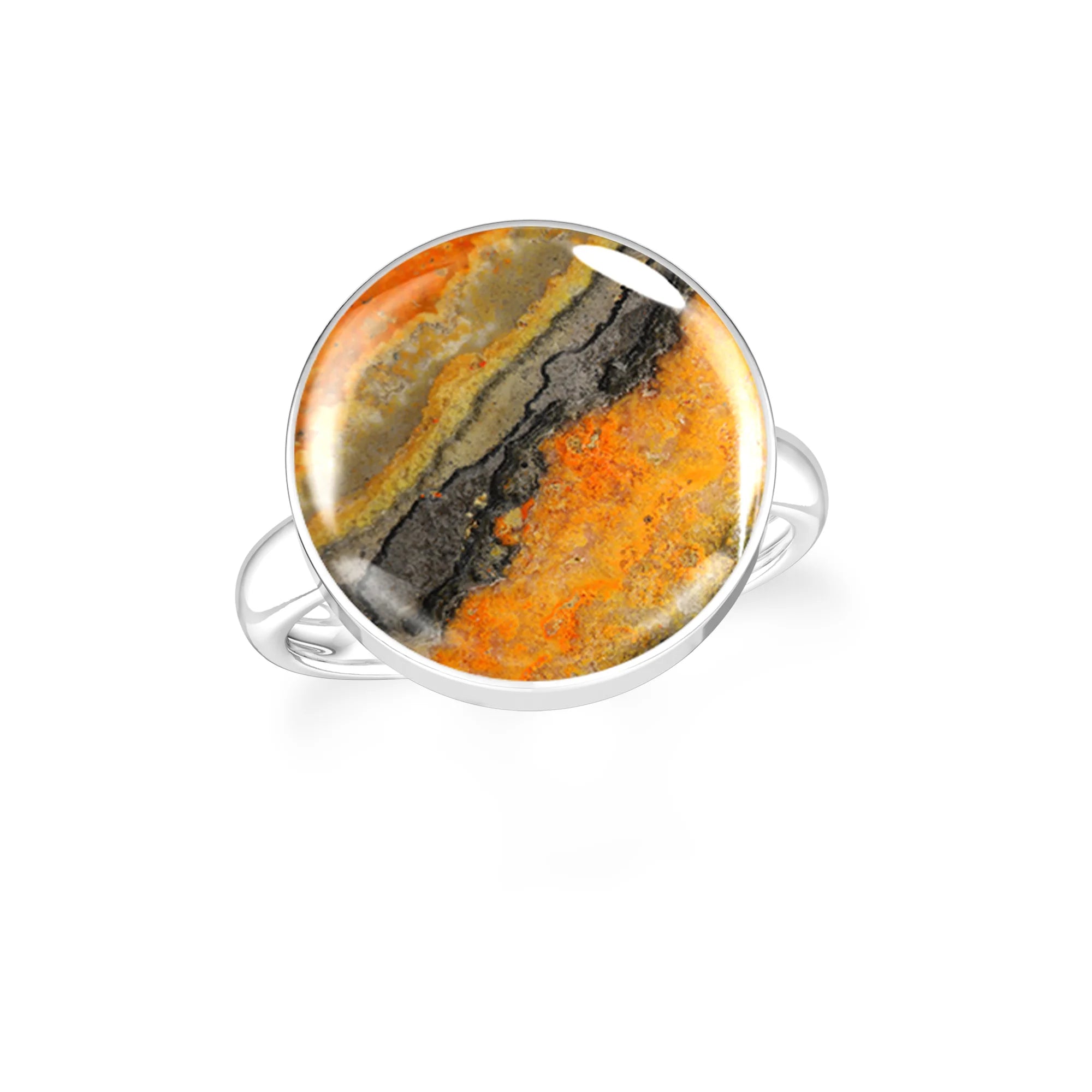 bumble-bee bezel-set ring