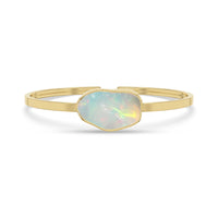 Natural Rough Ethiopian Opal Twister Bracelets for Women in 18K Gold Vermeil