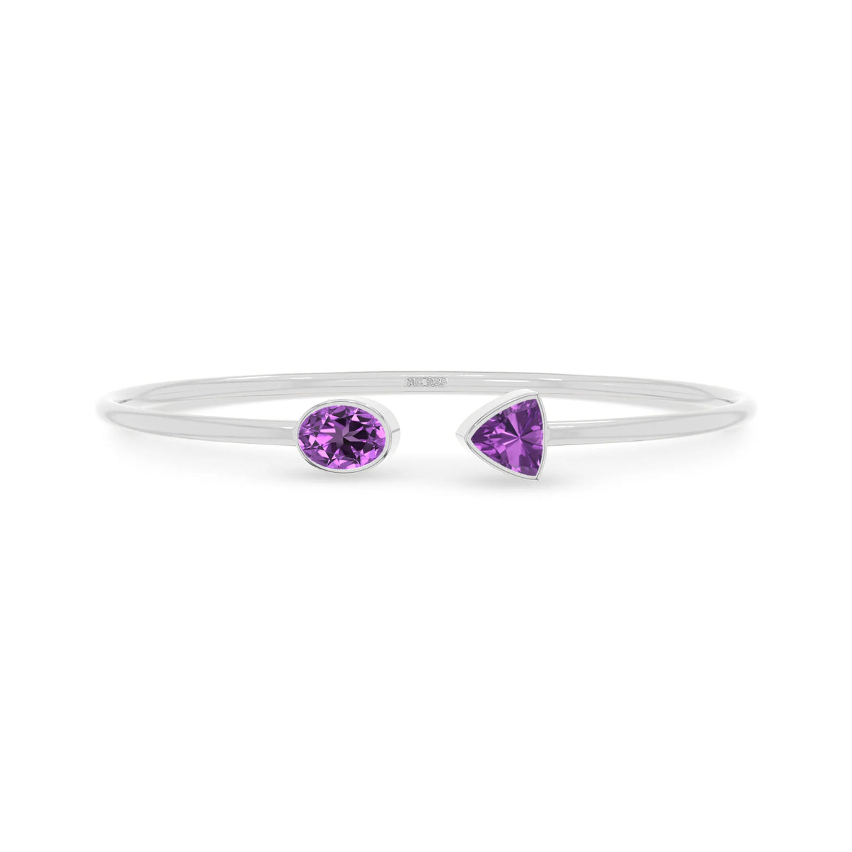 amethyst cut bracelet