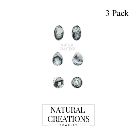 dendritic opal earrings 