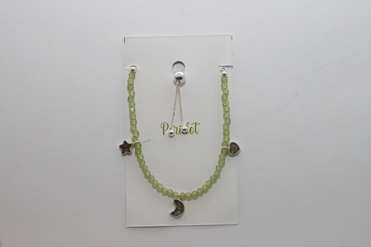 peridot cut bracelet