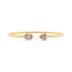 rose quartz cut bracelet