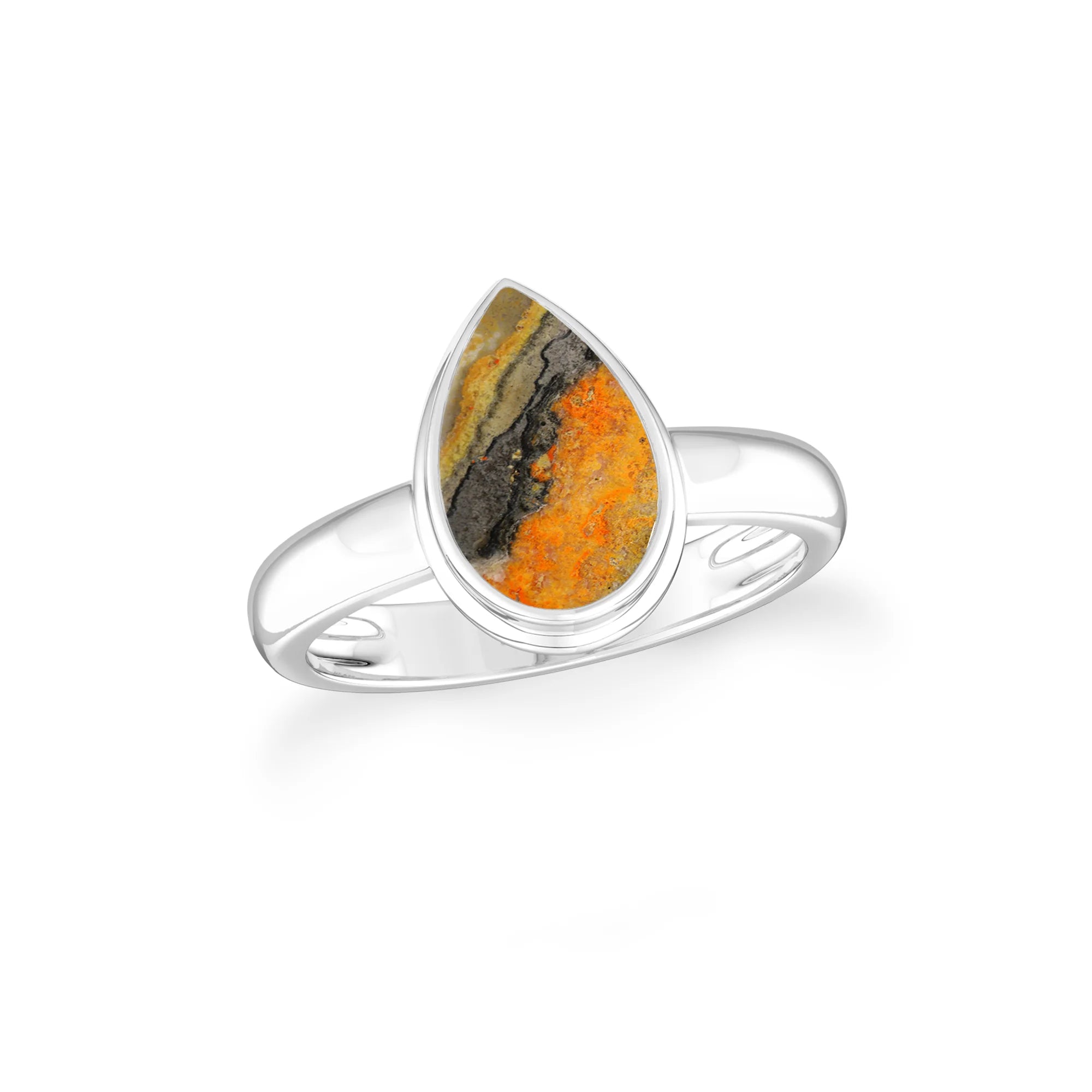 bumble-bee bezel-set ring