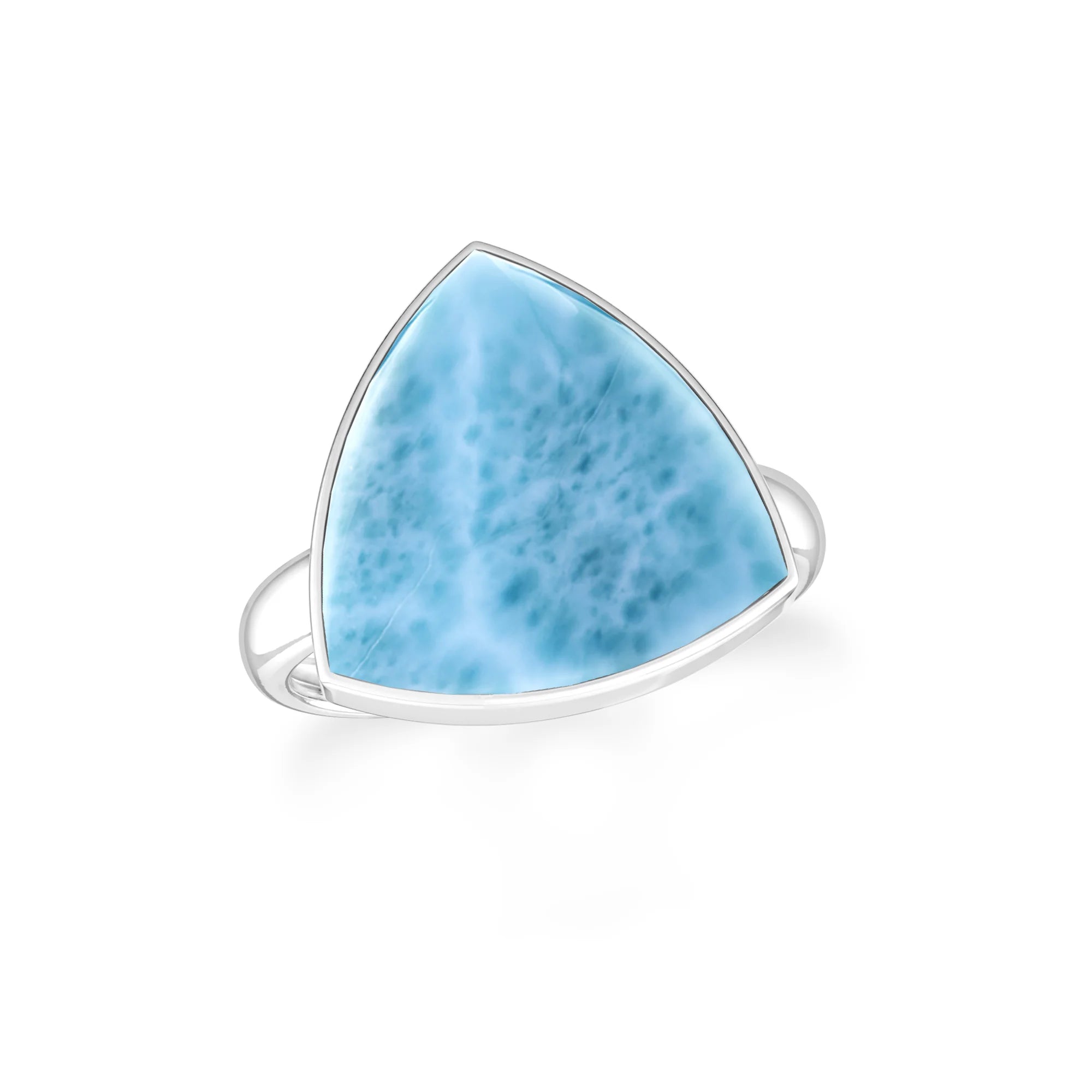 larimar bezel-set ring