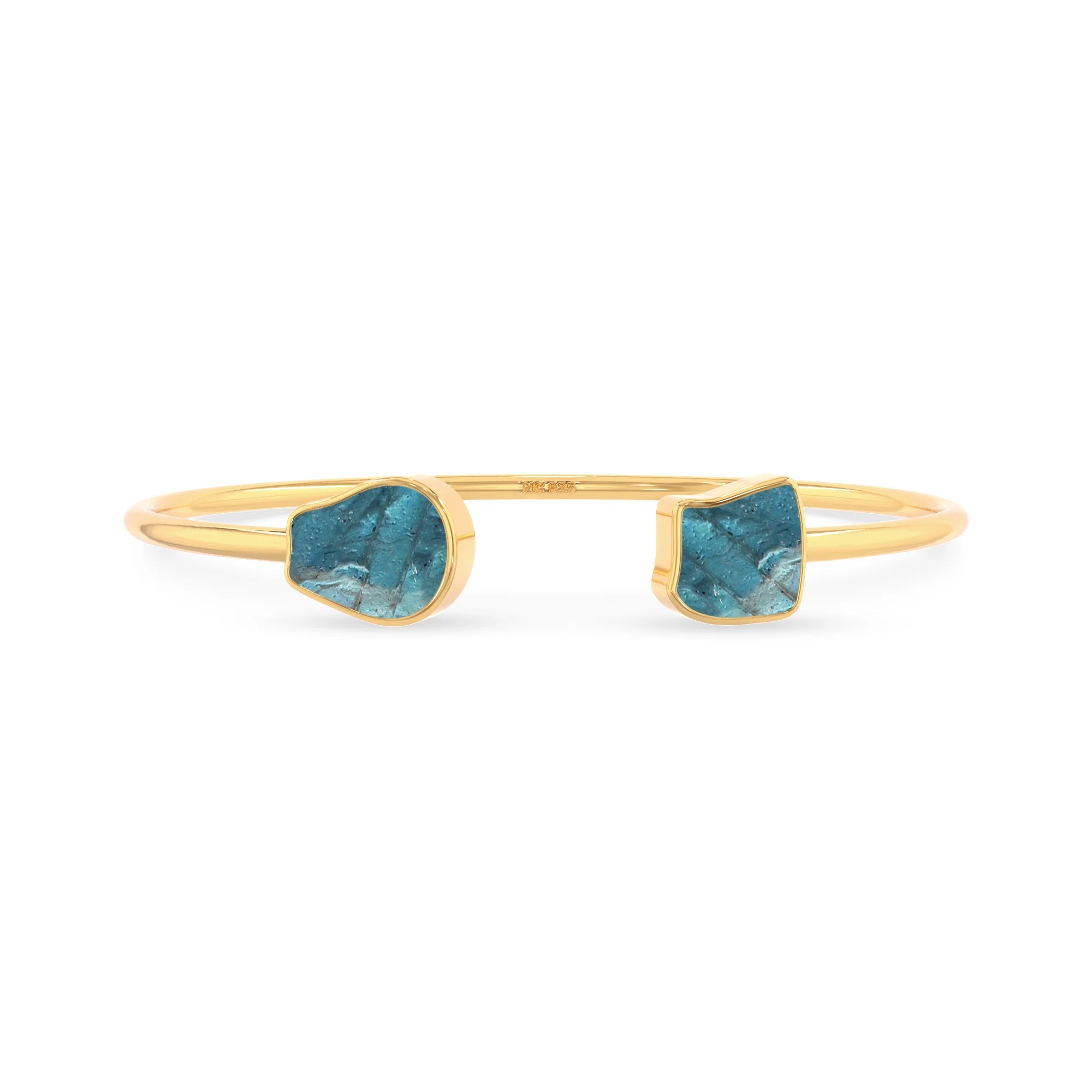 labradorite twister bracelet
