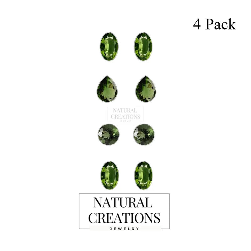 moldavite earrings 