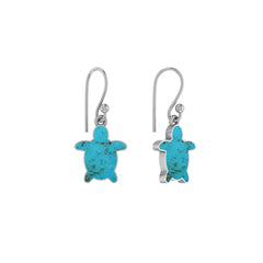turquoise slice earrings