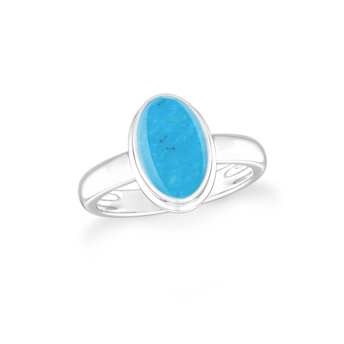 turquoise bezel-set ring