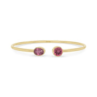 pink tourmaline cut bracelet
