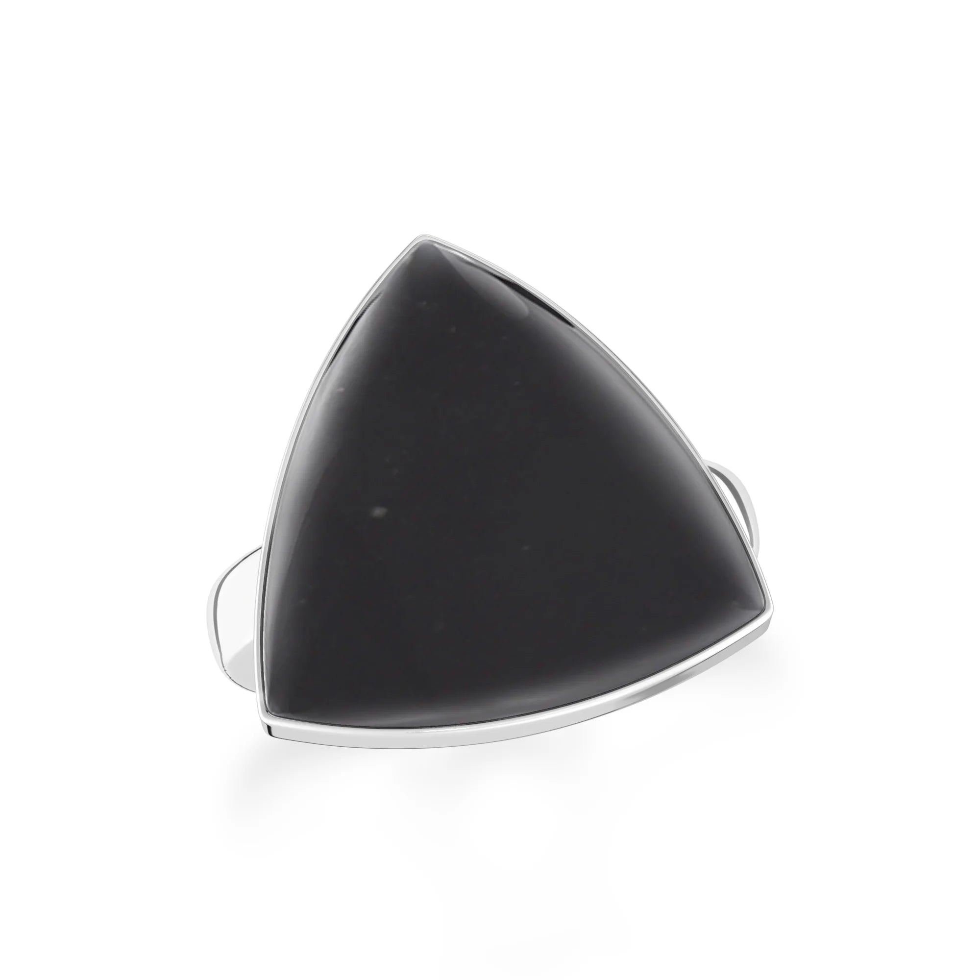 shungite bezel-set ring