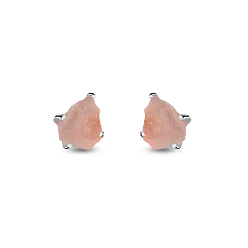 rose quartz earrings 