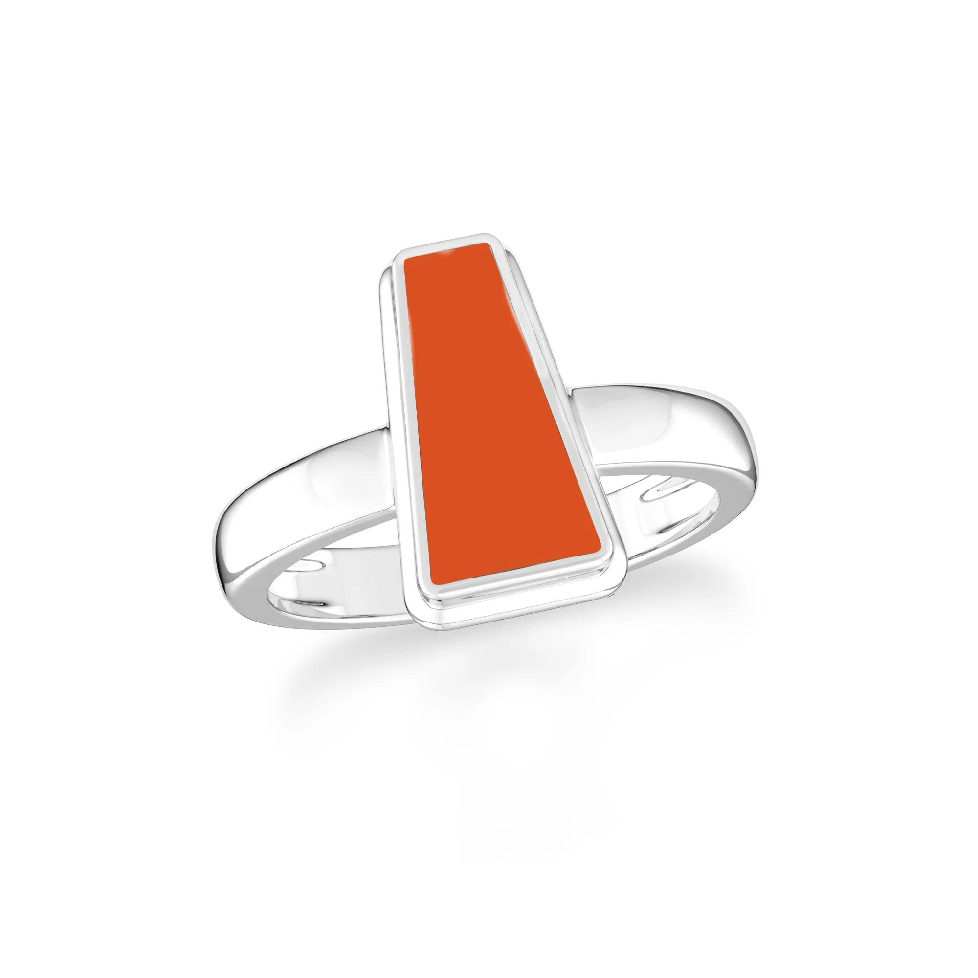 carnelian bezel-set ring