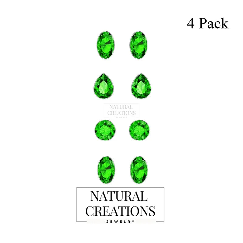 chrome diopside earrings 