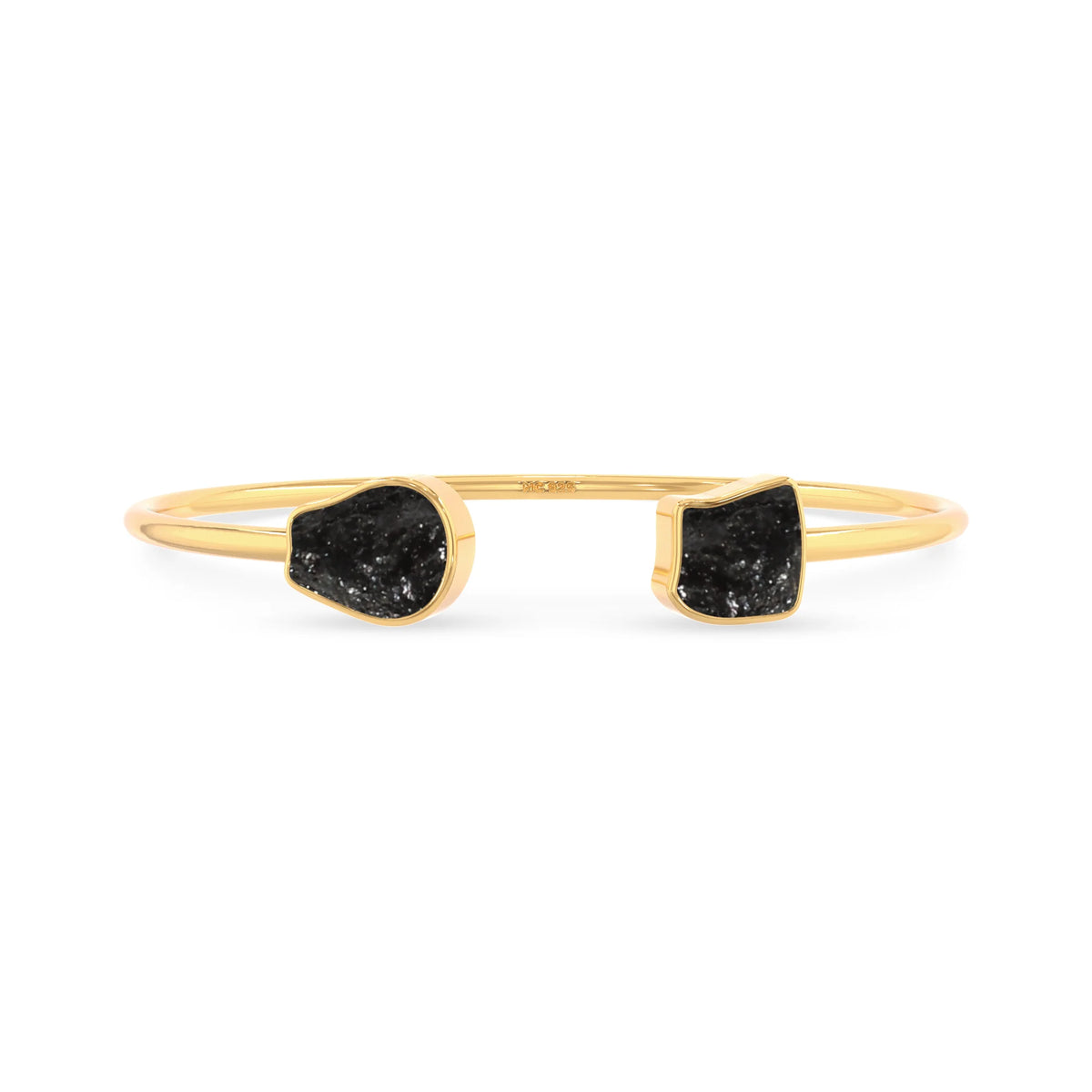 black tourmaline twister bracelet
