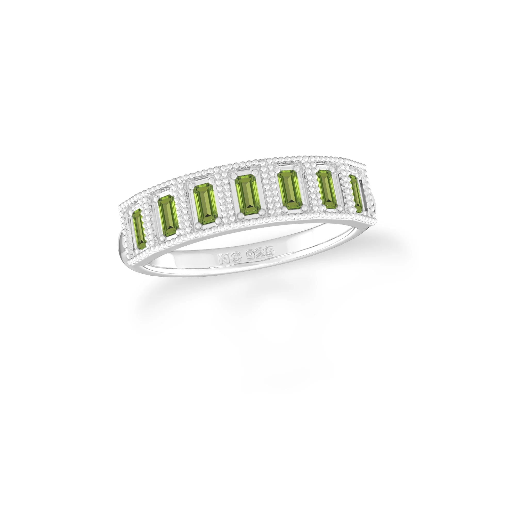 peridot prong-set ring