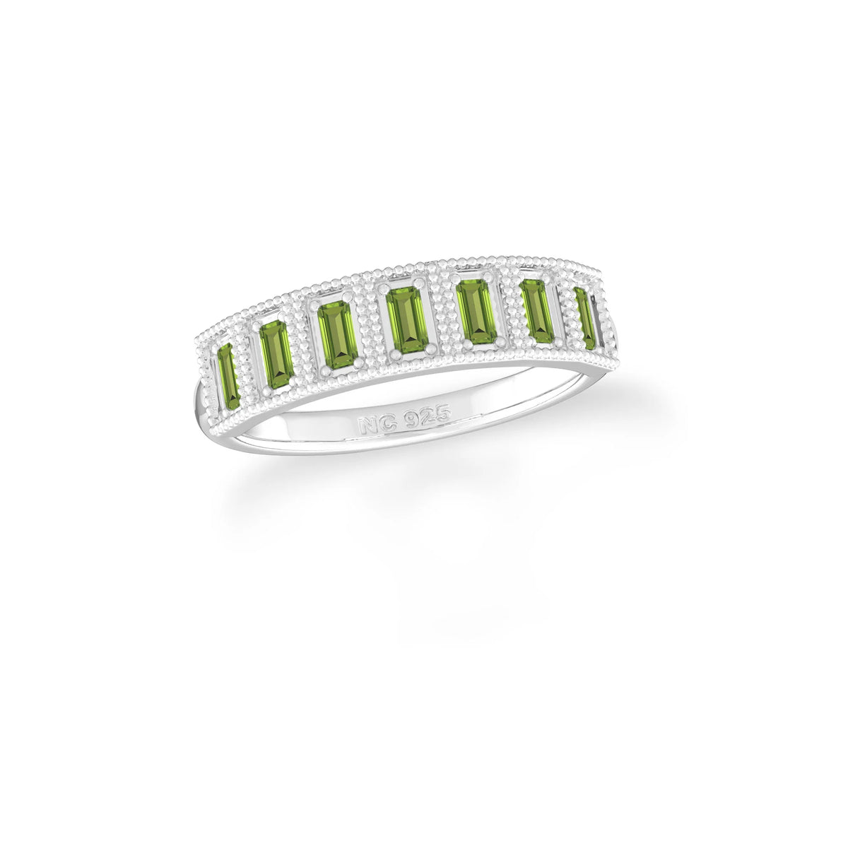 peridot prong-set ring