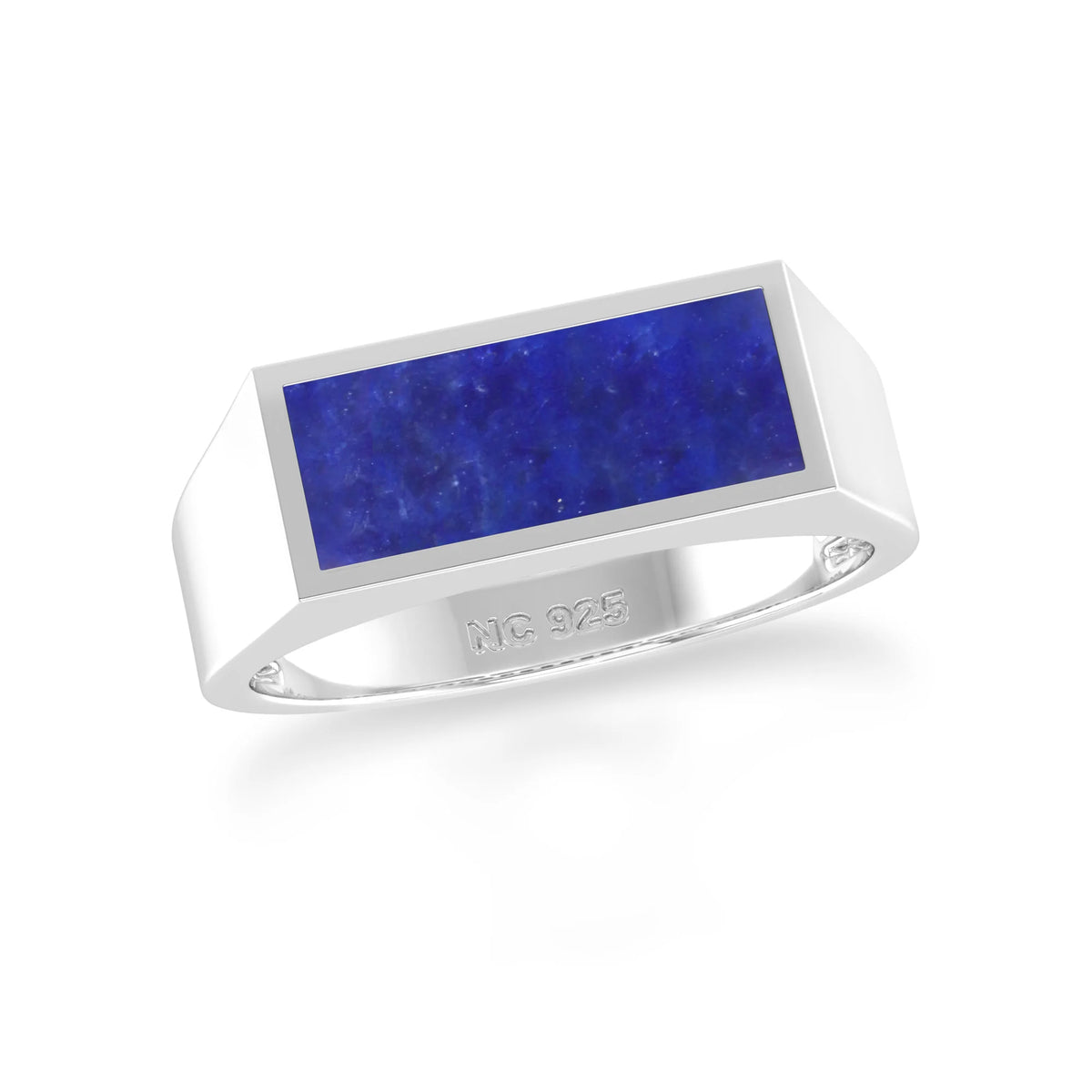 lapis lazuli bezel-set ring
