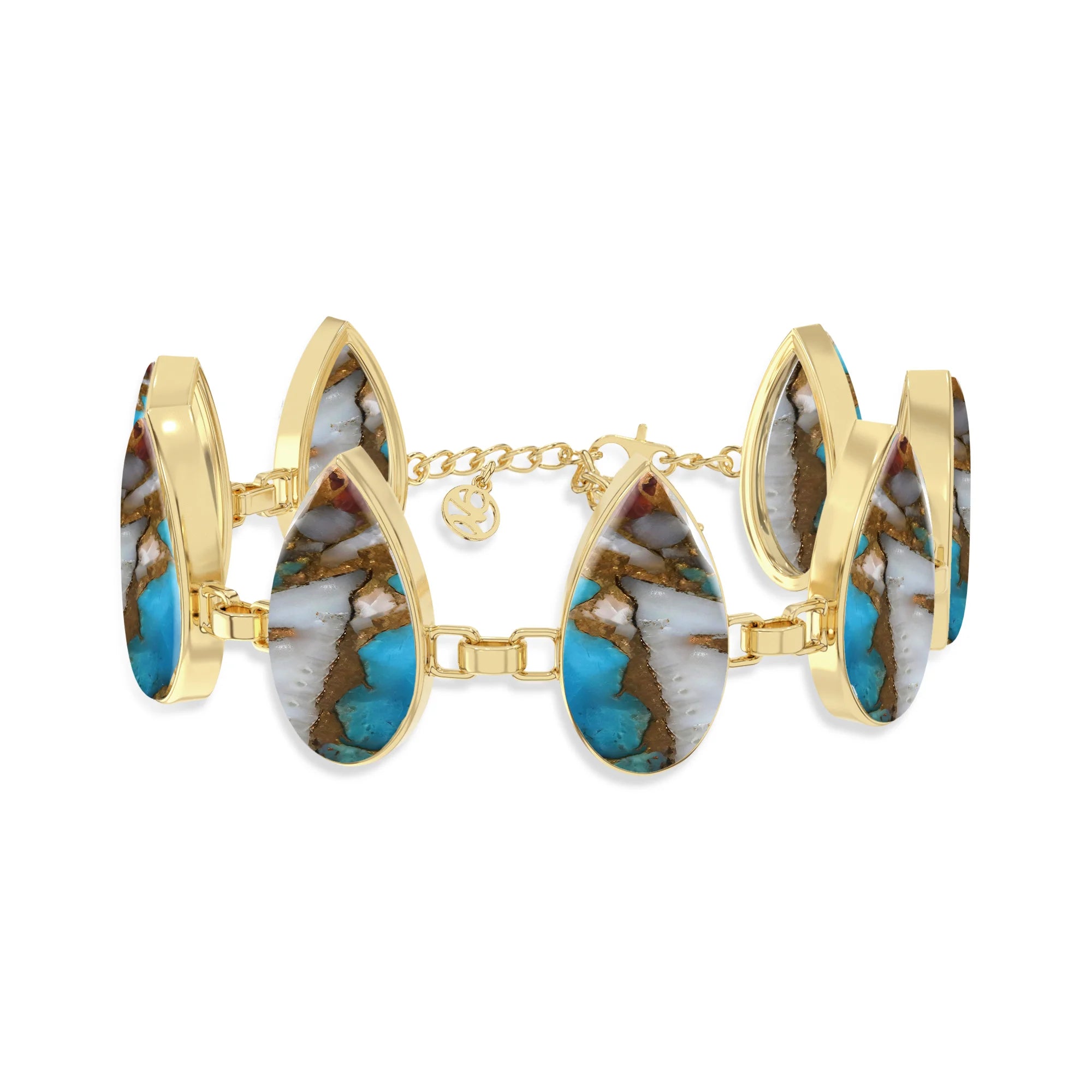 spiny oyster turquoise chain bracelet