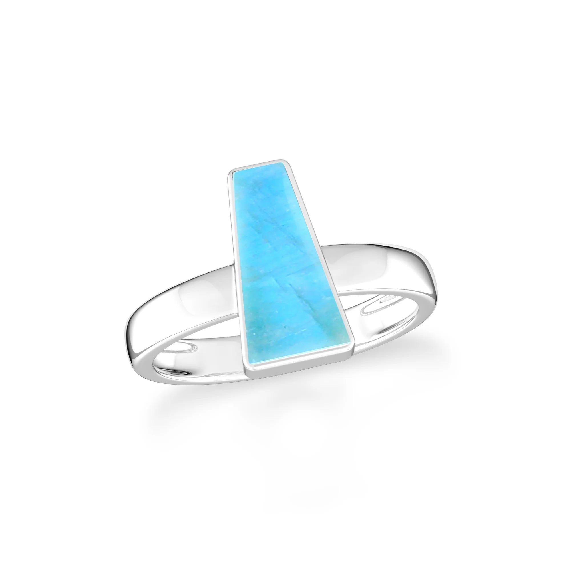 green-moonstone bezel-set ring