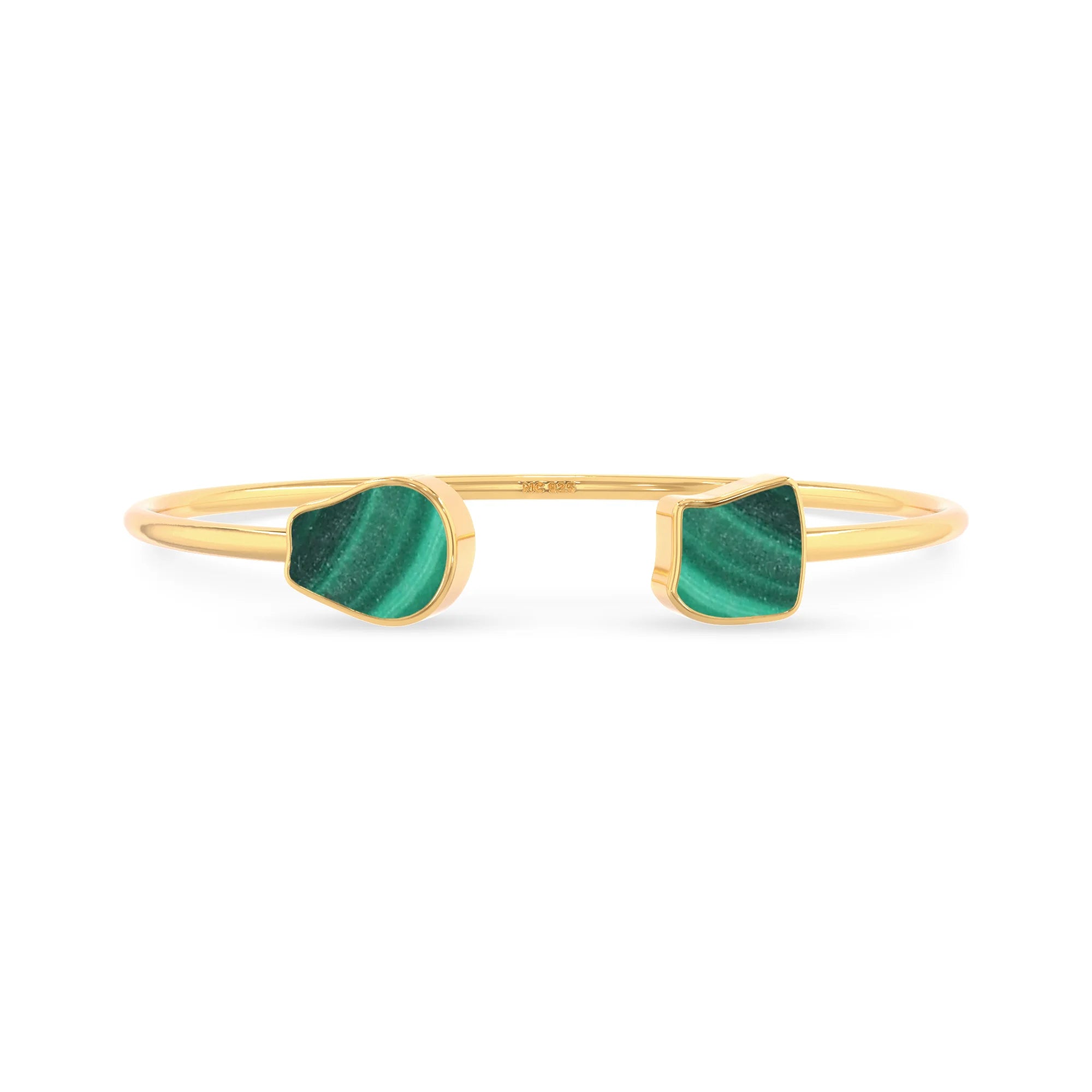 malachite twister bracelet