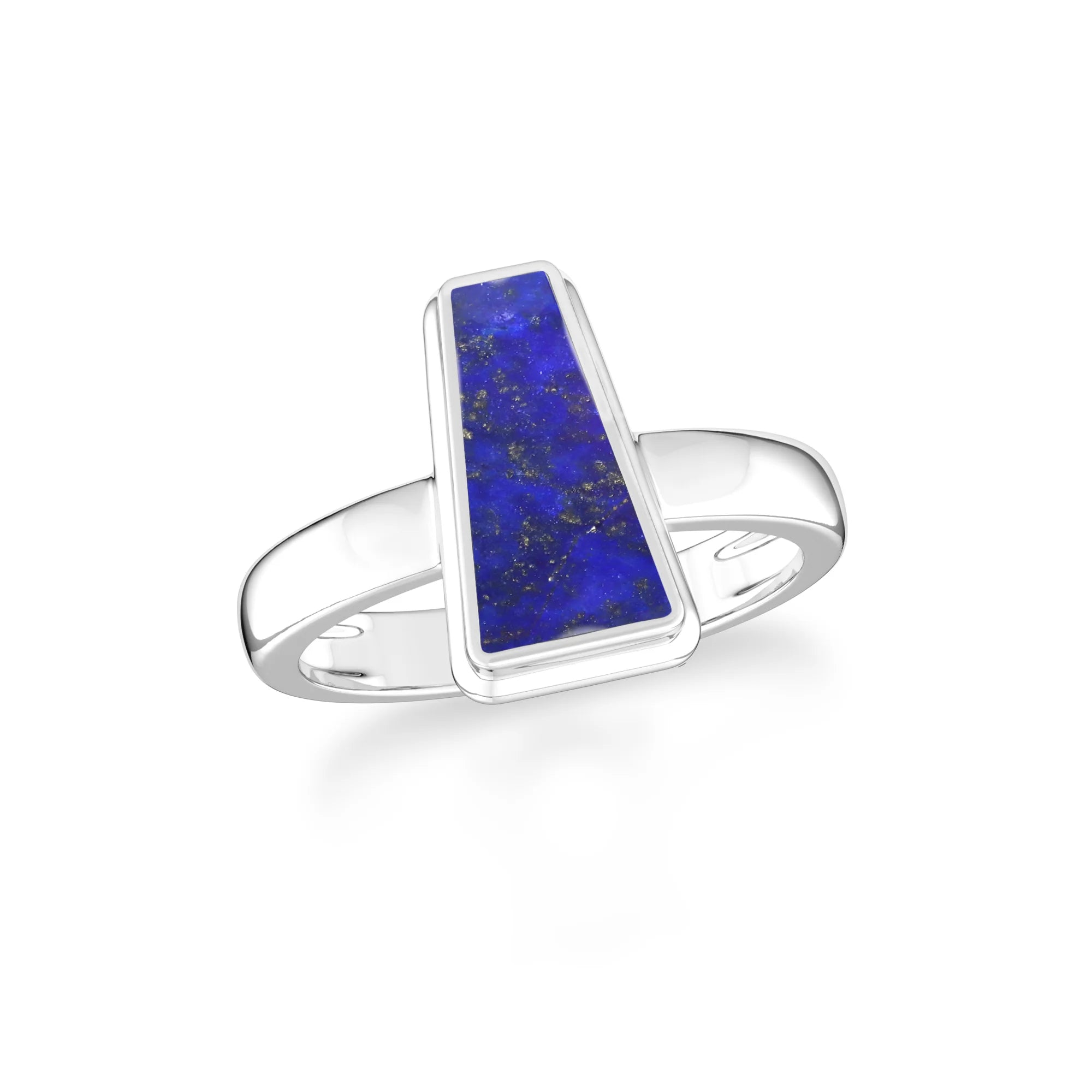 lapis-lazuli bezel-set ring