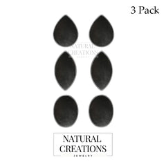 shungite cab earrings