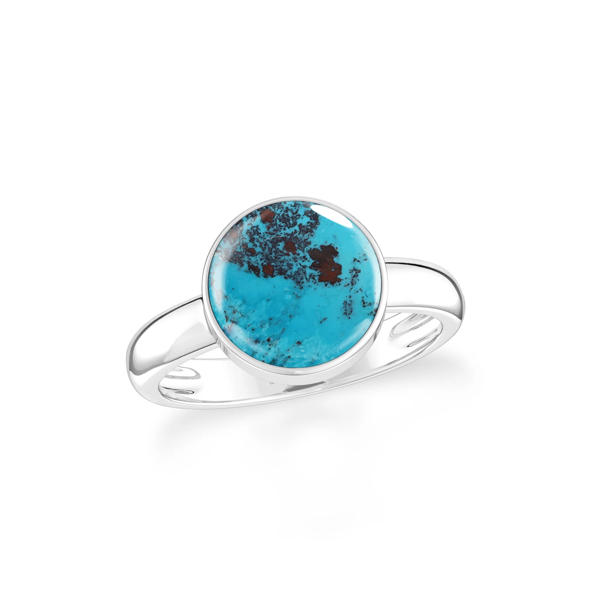 shattuckite bezel-set ring