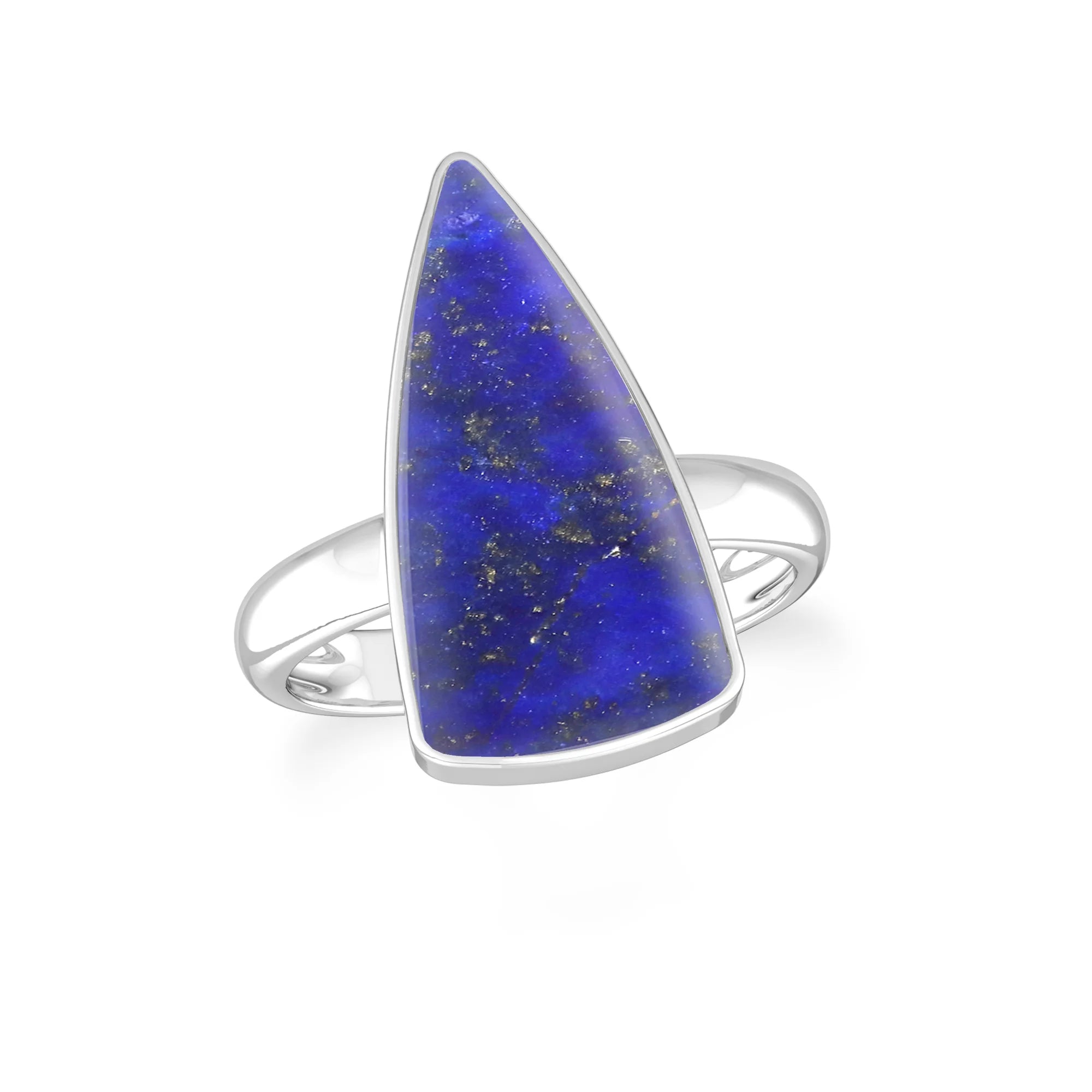 lapis-lazuli bezel-set ring