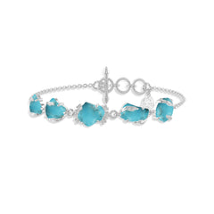 turquoise rough bracelet