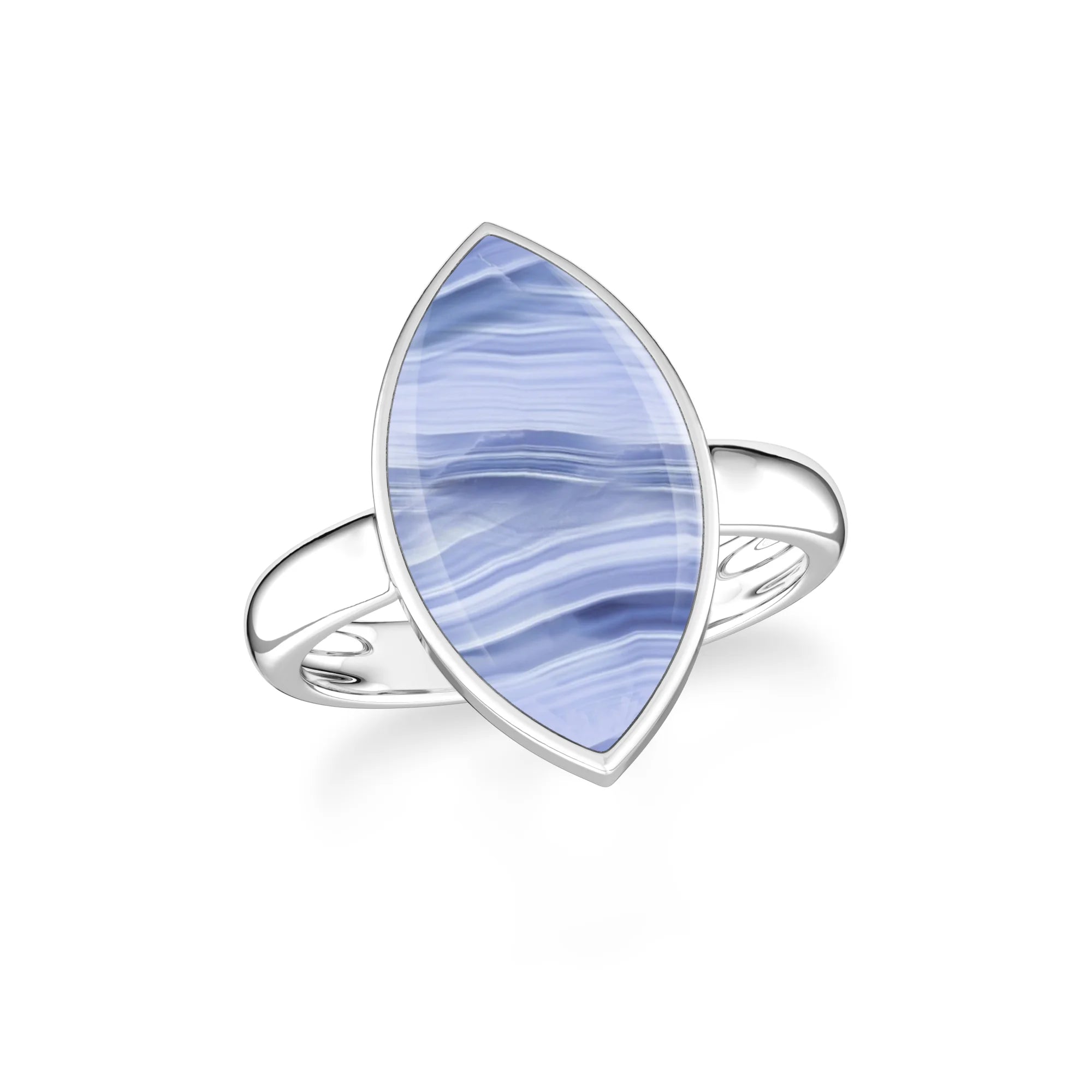 blue-lace-agate bezel-set ring