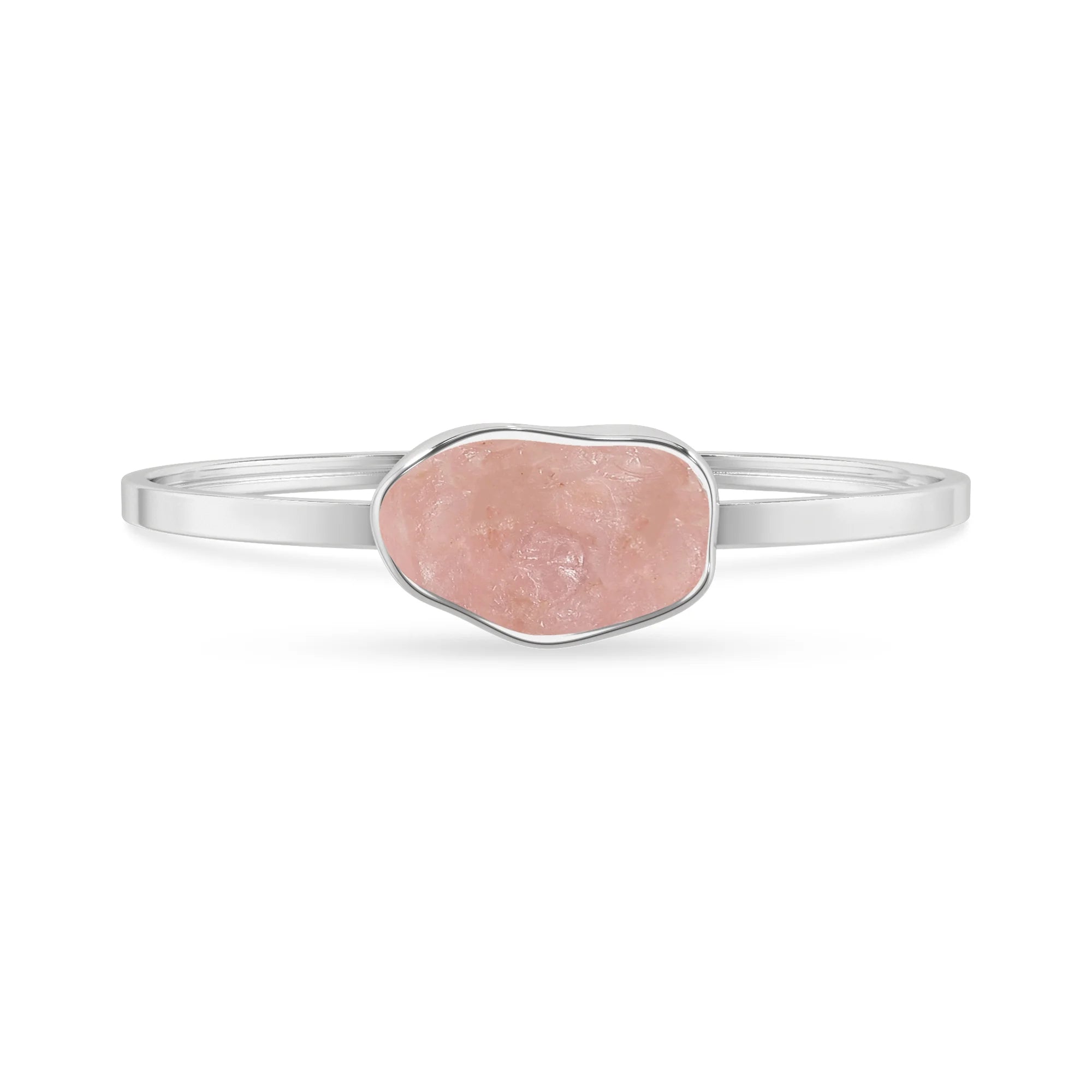 rose quartz rough bracelet