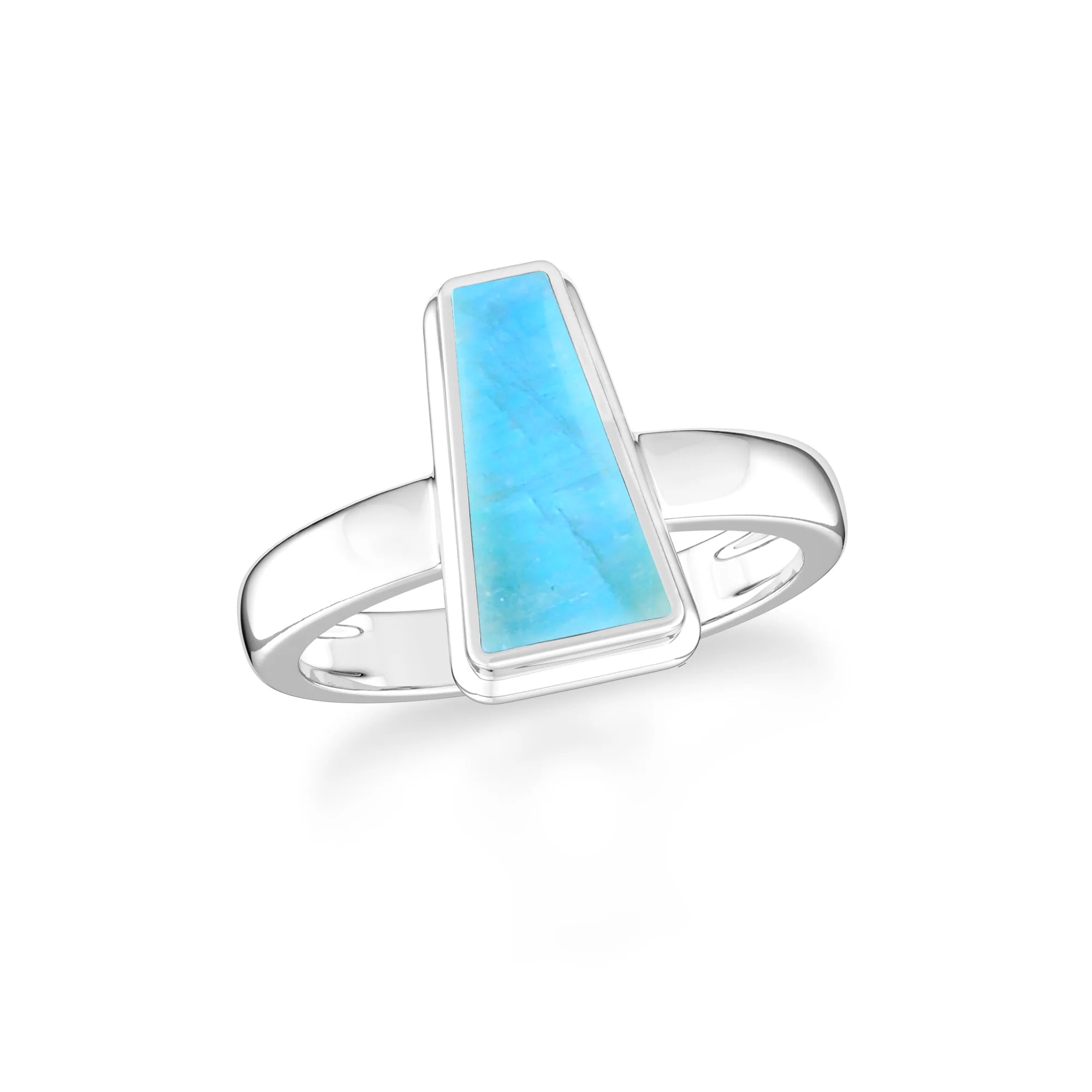 green-moonstone bezel-set ring
