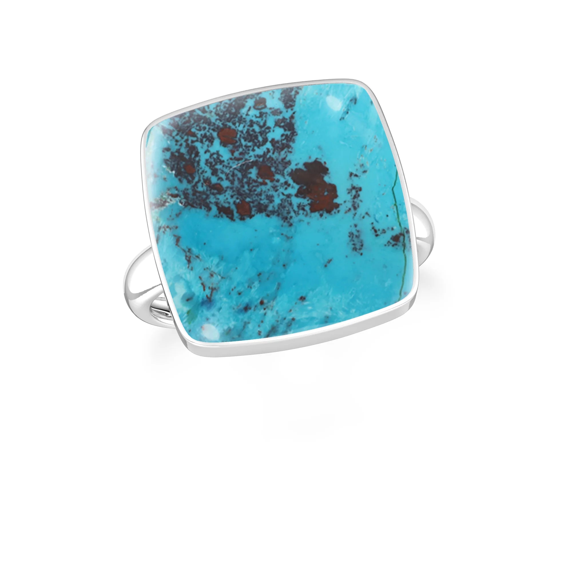 shattuckite bezel-set ring