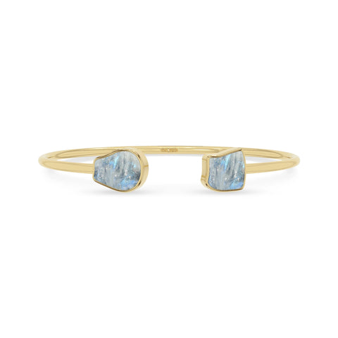 rainbow moonstone twister bracelet