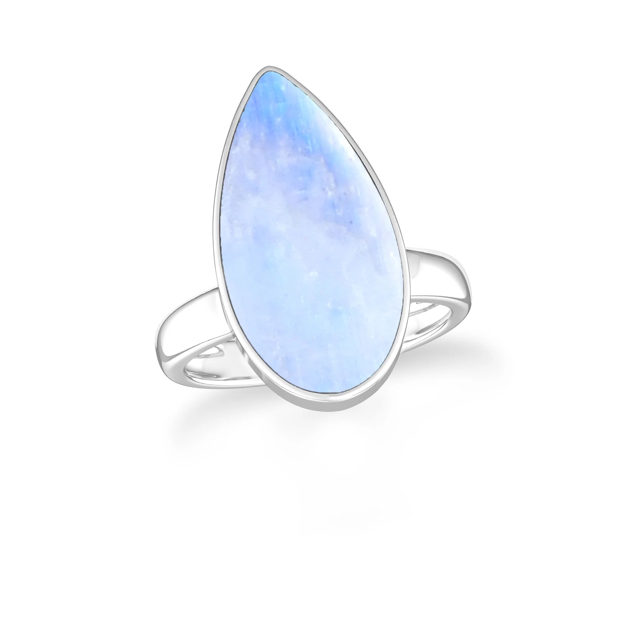 purple-moonstone bezel-set ring