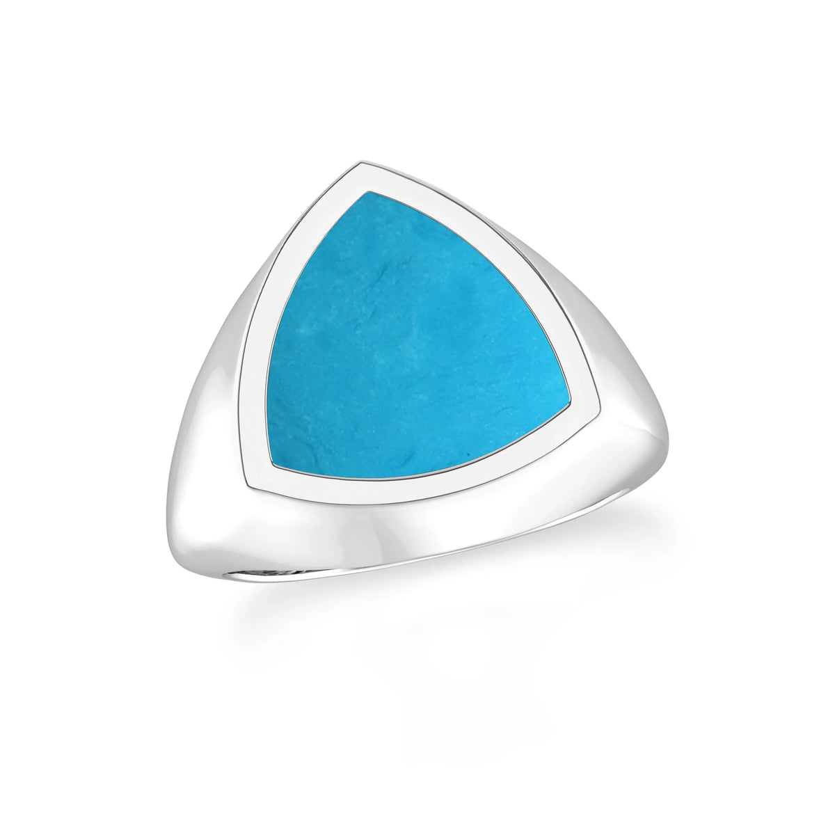 turquoise men bezel-set ring