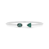 green tourmaline cut bracelet